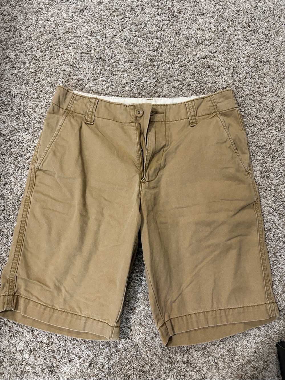 Old Navy Men's Khaki Flat-Front Chino Shorts